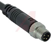CONNECTOR, M8 CABLE, MALE, 4 POSITION, STRAIGHT - 70084674 - Allied Electronics, Inc.