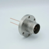 MS High Current Series, Multipin Feedthrough, 3 Pins, 700 Volts, 23 Amps per Pin, 0.094″ Copper Conductors, 2.75″ Conflat Flange - A0753-1-CF - MPF Products, INC.