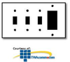 Leviton 4-Gang 3-Toggle 1-Decora/GFCI Device Combination.. - P326 - TelephoneStuff.com