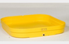 Eagle Yellow High Density Polyethylene 66 gal Basin - 51 1/2 in Width - 7 in Height - 51 1/2 in Overall Diameter - 048441-00145 - 048441-00145 - R. S. Hughes Company, Inc.