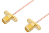 SMA Female 2 Hole Flange to SMA Female 2 Hole Flange Cable 18 Inch Length Using PE-047SR Coax - PE35064-18 - Pasternack