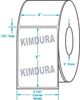 White Kimdura Roll Labels - 649326 - Western Numerical Control