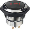 Pb Switch, Dpst, 12V, Grn/red, Panel; Product Range Apem - 62AC0701 - Newark, An Avnet Company