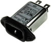 Power Entry Module EMI Filtered M 3 POS 250VAC 6A ST 1 Port -- 216-06GEEG3E - Image