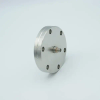 SMA Coaxial Feedthrough, 1 Pin, Grounded Shield, 2.75″ Conflat Flange, Without Air-side Connector - A1911-3-CF - MPF Products, INC.