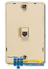 Ideal Single RJ-11, 2 Pair, White Wall Mount Jack, 100/box - 86-219 - TelephoneStuff.com