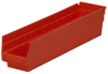 Akro-Mils 123 cu in Red Industrial Grade Polymer Shelf Storage Bin - 17 7/8 in Length - 4 1/8 in Width - 4 in Height - 1 Compartments - 30128 RED -- 30128 RED - Image