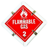 Brady Square Red Truck Placards Sign - TEXT: FLAMMABLE GAS 2 - 63213 - 754476-63213 - R. S. Hughes Company, Inc.