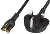 Power Cord, Uk Plug To C5 Connector, 2M Rohs Compliant Volex - 04AJ5753 - Newark, An Avnet Company