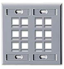 QuickPort Wallplates - 42080-12G - Leviton Manufacturing
