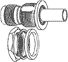Reverse Polarity BNC Jack for RG 58,141 - 031-6032 - Amphenol RF