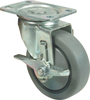 3" Thermoplastic Rubber Swivel Caster with Brake -- 8113169 - Image