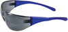 Bouton Optical Directflex 250-29-00 Universal Polycarbonate Standard Safety Glasses Silver Mirror Lens - Blue Frame - Wrap Around Frame - 616314-95450 - 616314-95450 - R. S. Hughes Company, Inc.