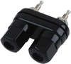 Double Binding Post, #6-32, Stud, Black; Product Range Multicomp - 79K4959 - Newark, An Avnet Company
