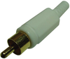 Rca Connector, Plug, 1Pos, 9Mm, Wht; No. Of Contacts Multicomp Pro - 69AC6452 - Newark, An Avnet Company