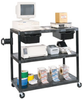 3 Shelf Extra Wide Workstation-Black -- LEW35 - Image