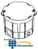 Legrand - Wiremold CRFB Series CRFB Housing - CRFB4 - TelephoneStuff.com