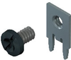 Slim-Line PC Screw Terminal, 90°- Unassembled Black screw - 8183-3 - Keystone Electronics Corp.