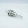 Power Feedthrough, 1000 Volts, 7 Amps, 8 Pins, 0.050″ Kovar Conductors, 1.0″ Baseplate Bolt - A0971-1-BP - MPF Products, INC.