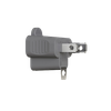 1 Outlet Polarized Grounding Adapter, 2-Prong to 3-Prong Gray - 5501 - Suzhou Ele Mfg Co., Ltd.