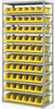 Akro-Mils Yellow Gray Powder Coated Steel 22 ga System Bin Shelving System - 10 Bins - AS1879318 YELLOW -- AS1879318 YELLOW