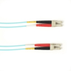 1-m, LC-LC, 50-Micron, Multimode, Plenum, Aqua Fiber Optic Cable -- FOCMP50-001M-LCLC-AQ - Image