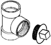PVC DWV Female Tee - 432021 - Bow Plastics Ltd.