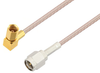 SMA Male to SSMC Plug Right Angle Cable 48 Inch Length Using RG316 Coax - PE3C4406-48 - Pasternack