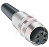 connector,circular din,socket w/flush lock-ring, 4 cont, ip40, mate sv, wsv, sfv - 70151665 - Allied Electronics, Inc.
