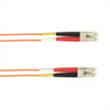 1-m, LC-LC, 50-Micron, Multimode, Plenum, Orange Fiber Optic Cable -- FOCMP50-001M-LCLC-OR - Image