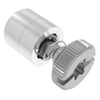 Captive Screw, M4 X 0.7, Press-in, TORX®/Slot Combination, Knurled Bright Knob - 52-47-51-4 - Southco