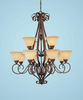 Large Chandeliers-Glass Shade - 664455 - Capital Lighting, Inc.