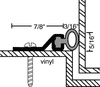 Perimeter Seal - Vinyl - Alum -- 160VA - Image