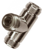 N Tee Adapter, 1 X Jack-2 X Jack; Convert From Coax Type Amphenol Rf - 99H5740 - Newark, An Avnet Company
