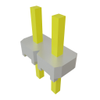 Headers, Male Pins - 612-MTLW-102-06-G-S-120-ND - DigiKey