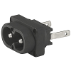 IEC Appliance Inlet C8, insert Mounting, Solder, PCB or Quick-connect Terminal - 2572 - SCHURTER Inc