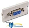 Hubbell Infin-e-Station Module - 15-pin F/F Gender Changer -- IM15DIN1OW
