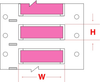 Brady Permasleeve B-342 Pink Polyolefin Thermal Transfer Die-Cut Thermal Transfer Printer Sleeve - 2 in Width - 0.187 in Min Wire Dia to 0.45 in Max Wire Dia - Single-Side Printable - PS-500-2-PK - 662820-99225 - R. S. Hughes Company, Inc.