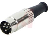 DIN Plug; Plug; 6; Male; Nickel - 70214246 - Allied Electronics, Inc.