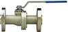 API 608 Carbon Steel ANSI 600 Flanged, Full Port, Split-Body Ball Valve -- 68F400-1 - Image