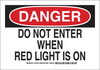 Brady B-302 Polyester Rectangle White Door, Gate & Pathway Sign - 10 in Width x 7 in Height - Laminated - TEXT: DANGER - 124739 - 754473-72320 - R. S. Hughes Company, Inc.