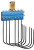 Ultra-Micro Output Air Operated Spray PurgeX with Integral Reservoir, 6 Feeds, Viton Seals, 24” Nozzles -- B3586-306X24