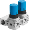 Pressure regulating valve manifold -- LRB-1/4-DB-7-O-K2-MINI - Image