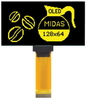 Display, Oled, Tab, 128X64 Pixels; Resolution Midas - 24AC5012 - Newark, An Avnet Company