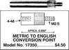 2.5MM TO 4/48 INCH CONVERSION POINT - 17350 - Flexbar Machine Corporation