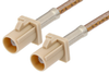 Beige FAKRA Plug to FAKRA Plug Cable 36 Inch Length Using RG316 Coax - PE38755I-36 - Pasternack