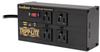 Isobar 4-Outlet Surge Protector - 8 ft. Cord, Right-Angle Plug, 3330 Joules, 2 USB Ports, Metal Housing -- IBAR4ULTRAUSBB