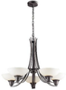 61055-5 Mid. Chandeliers-Glass Up - 342025 - Capital Lighting, Inc.