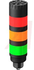 Tower Light, TL50, 4 Color, 94dB Alarm,Std. Brightness, 18-30VDC or 24VAC,Black - 70167877 - Allied Electronics, Inc.