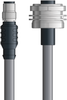 DN4110080S02 - LAPP UNITRONIC® DeviceNet Cordsets 15 & 18 AWG / 1 + 1 pair Bus - Gray PVC - M12 Male / 7/8 in Female Bulkhead connectors - 2m - OLFDN4110080S02 - Lapp Tannehill